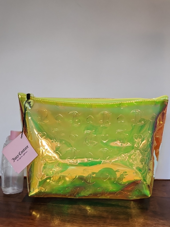 Juicy Couture Handbags - Juicy Couture Iridescent Green-Gold Holographic Pouch